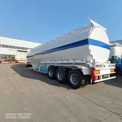 China Truck Trailer Truck Trailer Used 3 Axle 45000L Crude Oil Tank Fuel Tanker For Sale for sale