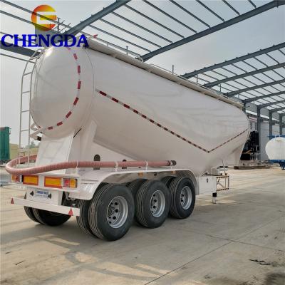 China Good price 3 cement carbon steel 40 axles CBM bulk cement tanker semi trailer for hot sale for sale