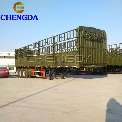 China Truck Trailer 3 Axles 40 Tons 60tons Rail Semi Trailer Truck Trailers for sale