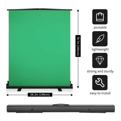 중국 SOLID COLOR 58.3x78.7inches Portable Green Screen Backdrop With Fast Background Screen 판매용