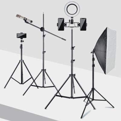 中国 Wholesale Professional PORTABLE 2.6m LED Ring Lamp Photography Tripod Light Stands for Live Stream 販売のため