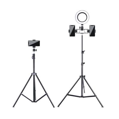 China 210cm PORTABLE Phone Led Ring Light Tripod Photography Tripod Light Stands Photography Tripod Light Stands à venda