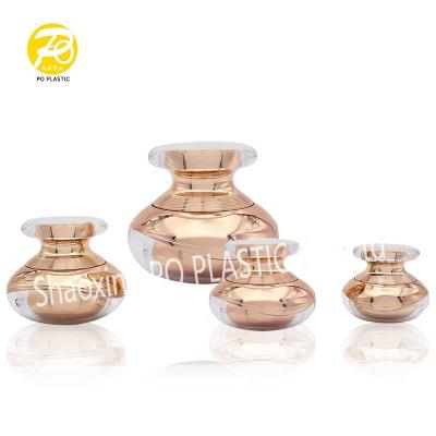 China 15g 20g 30g 50g Queen Luxury Gold Bottle Crown Packaging Material Skin Care Cosmetic Product for sale