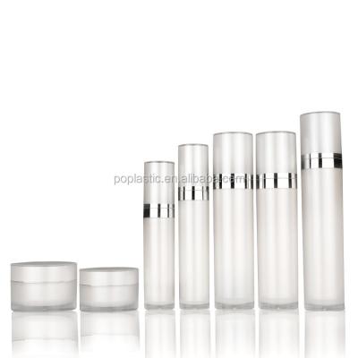 China Spray Shaoxing Plastic Factory Cosmetic Jars And Bottles Cosmetics Acrylic Skin Care Packaging for sale