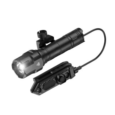 China Durable Tactical Flashlight Hunting Light Super Bright Zoom Flashlight With Fixed Pressure Switch Picatinny Flashlight Mount for sale