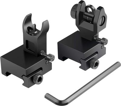 China Iron Front Flip Up Sights and Picatinny and Weaver Backup Fits Best Iron Sights Rails for sale