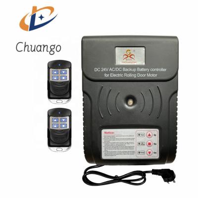 China Modern High Standard DC24V UPS Rolling Door Motor Control Shutter Controller With Three Remote Handles for sale