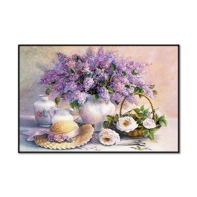 China European Cross Stitch Kits Embroidery DIY 11CT 14CT Stamped Kit Counted Set For Home Decoration Patterns Flowers NCMF213 for sale