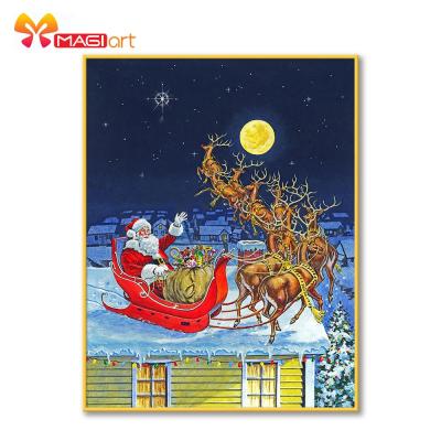 China European Cross Stitch Kits Embroidery DIY 11CT 14CT Stamped Kit Counted Set For Home Decoration Santa Claus NCMC079 Patterns for sale