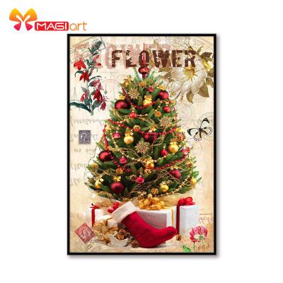 China European Cross Stitch Kits Embroidery DIY 11CT 14CT Stamped Kit Counted Set For Home Decoration Patterns Christmas Tree for sale