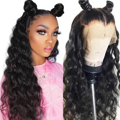 China Customized Wholesale Deep Loose Long Double Human Hair Indian Raw Real Wave 2x4 Loose Wave Swiss Closure Wigs 2x4 Loose Wave Indian Hair Customized for sale