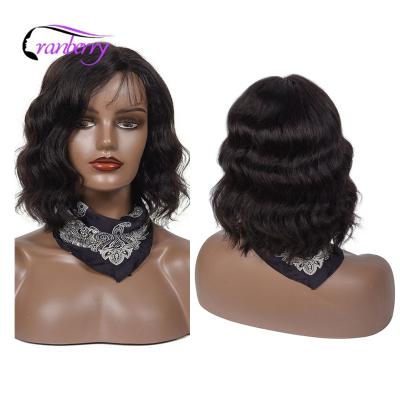 China Virgin body wave mink cuticle lined short bob body wave Germany wig pixie cut virgin Peruvian hair tpart wig lace 4inch for sale