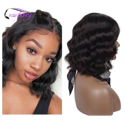 China Full Lace Hd Double Headband Super Virgin Raw Unprocessed Russian Remy Human Single Bodywave Distributor Short Body Wave Lead Hair Pulled Wig for sale