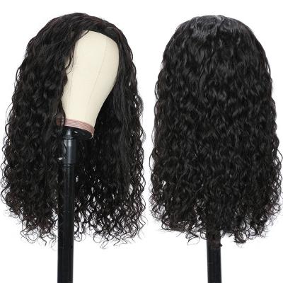 China Cuticle Pulled Water Wave Vendor Wholesale Front Band Lace Double Handle Aligned Virgin Water Wave Headband Wig Raw Mongolian Hair 13 x 6 for sale