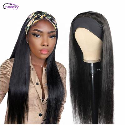 China Human Bone Straight Headband For Wholesale Virgin Unprocessed Raw Pulled Color Women's Lace Hair 613 Double Transparent Vietnamese Wig for sale