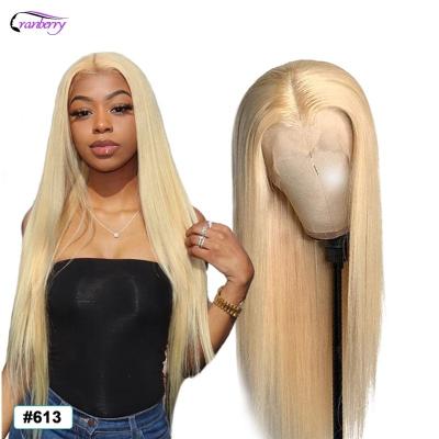 China Wholesale Indian Raw Fast Shipping 613 Straight Bone Color Cuticle Aligned 100% Virgin Raw Blonde Human Hair Lace Front Human Hair Wigs Vendor for sale