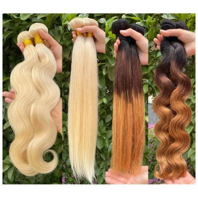 China Cheap 360 Body Wave Body Wave Highlight 613 With Single Closure Wholesale Headband Donor And Bundles Extensions Indian Hair for sale