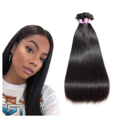 China 10a Straight Bulk Straight Unprocessed Weave Raw Bone Cuticle Aligned Virgin Brazilian Mink Bundles Vendors Hair for sale