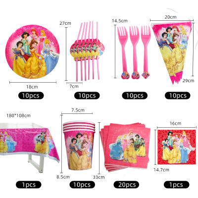 China Toy Snow White Birthday Party Decorations Princess Store Paper Cup Girl Soft Dress Dress for sale