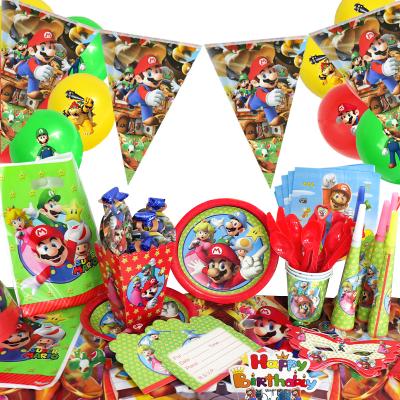 China Robot Theme PAPER Birthday Party Set Disposable Decorative Birthday Party Paper Cup Store Banner for sale