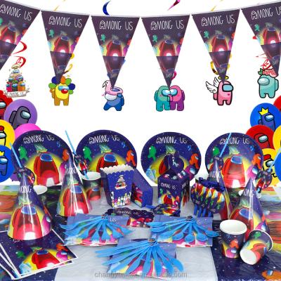 China Promotion Aming Us Space Werewolf Kill Birthday Party Tableware Store Decorative Paper Napkin Paper Napkin Party Supplies for sale