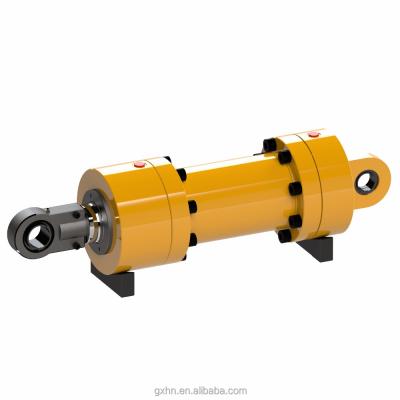 China Steel rotating hydraulic cylinder with stroke control and safety device for sale