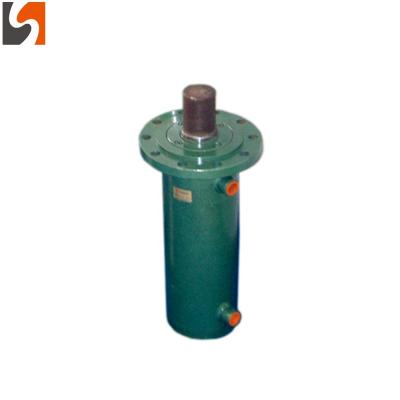 China 20# / 45# Steel Flange Connected Double Acting Piston Engineering Hydraulic Cylinder for sale