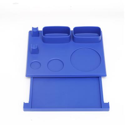 China Eco-friendly Accessories ABS Plastic Multifunctional Set Smoking Tray Hotel Bar Rolling Serving Tray for sale