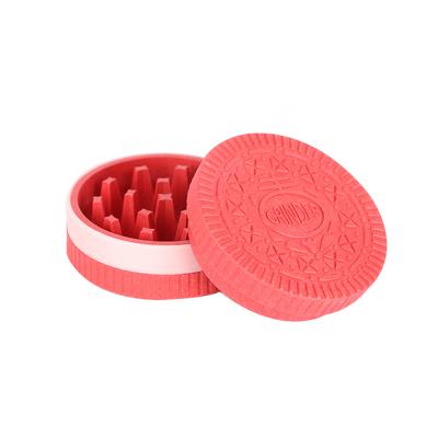 China Degradable Material Cookies New Hotselling 2021 Summer Material Custom Logo Wholesale 2 Parts 55MM Degradable Herb Grinder for sale