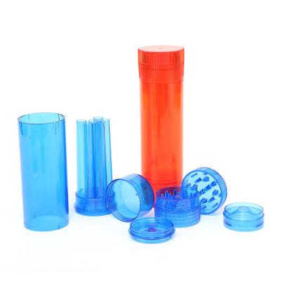 China Plastic Smoking Grinder Dry Herb Flower Crusher Cigarettes Rolls Tobacco Accessories Storage Loose 4 Layers Pre-Rolled Machine Smoke Accessories for sale