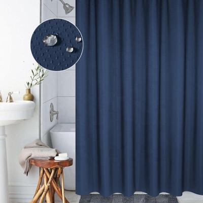 China Direct Selling Thick Durable Polyester Waterproof Shower Curtain for sale