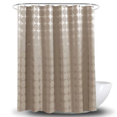 China Thickening Durable European Style Polyester Hotel Bathroom Waterproof Partition Shower Curtain for sale