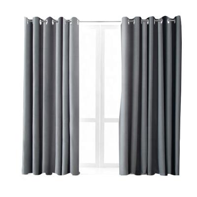 China Factory direct sales velvet bay window durable perforated single telescopic pole short curtain for sale