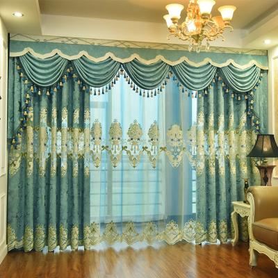 China Factory Direct Durable Chenille Polyester Fabric Blackout Nordic Curtains for sale