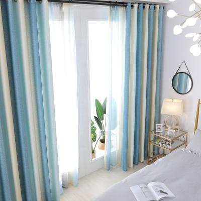 China Direct Selling Hot Section Cotton Living Room Insulated Thick Printed Canvas Drapes Curtains for sale