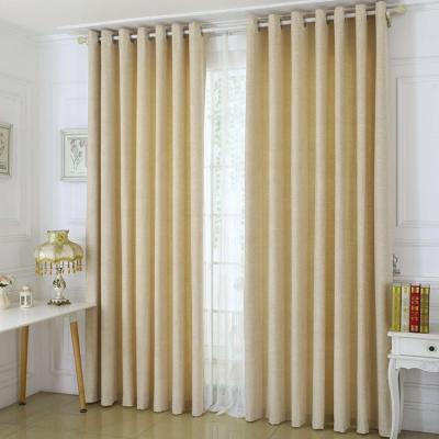 China Factory direct high quality thick shading lheavy curtain made of durable factory chenille polyester fabric for sale