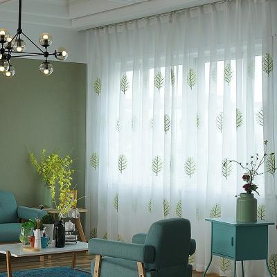 China Durable Factory Direct Nordic Window Screen Polyester Semi-shading Perforated Curtain Fabric Yard for sale