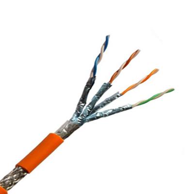 China outdoor networking orange cat 6 belden cat6 cable sftp cat6 copper cable price per meter for sale