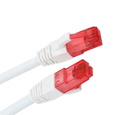 China Telecom Amazon Ethernet network cable utp cat6 internet patch cord lan cable with red rj45 connector for sale