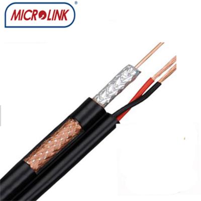 China cctv control system hybrid compound siamese coaxial cable for monitor cctv satellite camera rg59 with power cable for sale