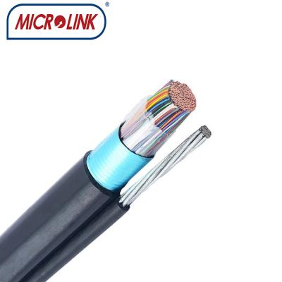 China Self Supporting Telecommunication HYATC 10-300 Pair Freeze Aerial Telephone Cable Filled With Steel Messenger for sale