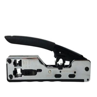 China Amazon MULTI FUNCTIONAL Hot Pass Through Crimper RJ45 Replaceable Blade Crimper Cat7 Handheld Crimping Tool for sale