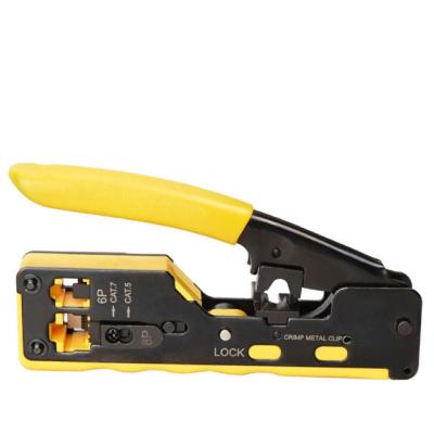 China MULTI FUNCTIONAL Ebay RJ45 Keystone Cat7 Cat6 Cat5 Keystone Crimp Pliers Modular Crimping Tool With Dovetail Clip Crimping Tool for sale