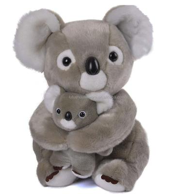 China Pretty Hot Sale Customized Gift Gray Stuffed Animal Koala Stuffed Cute Plush Koala Mom And Baby Toys Stuffed Animals For Kids Gifts for sale