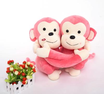 China Wholesale Cute Couples Cute Plush Monkey Cute Plush Monkey Stuffed Toy Gift Free Sample by Hot Embrace for sale