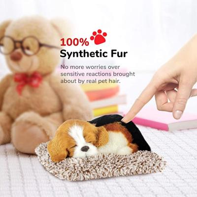 China Lovely New Arrival Mini Beagle Plush Toys Lifelike Gift Stuffed Interactive Plush Toy Companion Pet Puppy for sale