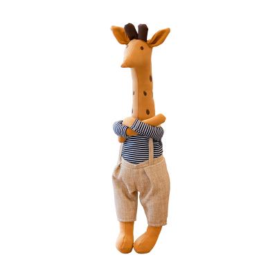 China Beautiful Lovely Gift Giraffe Stuffed Animal Plush Toy Giraffe Toy Home Decoration for sale