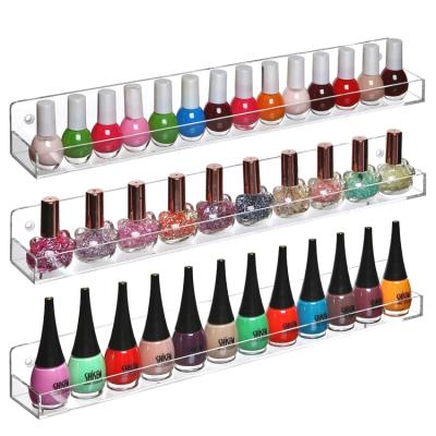 China China OEM ACRYLIC Clear Acrylic Nail Wall Hanging Nail Polish Display Stand for sale