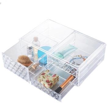 China Factory Direct Selling Viable 3 Drawer Acrylic Makeup Organizer With Drawers for sale