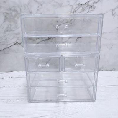 China Viable Wholesale With Drawers Makeup Organizer Drawers Combo Acrylic Makeup Organizer for sale